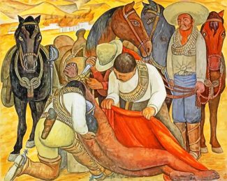 Liberation of the Peon diego rivera diamond painting