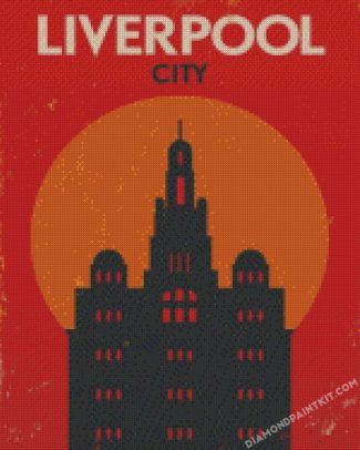 Liverpool City Poster diamond paintings