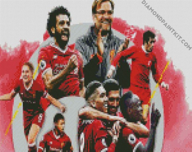 Liverpool F C players diamond paintings