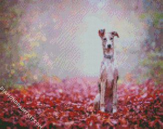 Lurcher puppy diamond paintings