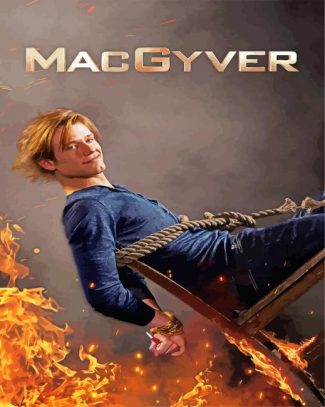 Macgyver Illustration diamond painting