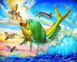 mahi mahi fish diamond paintings