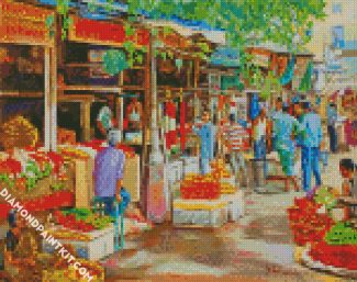 Market diamond paintings