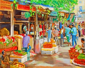 Market diamond paintings