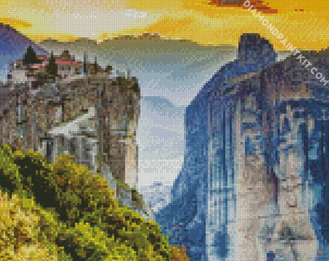 Meteora greek diamond paintings