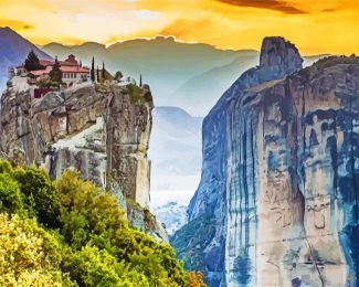 Meteora greek diamond paintings