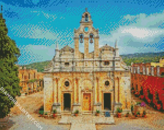 Monastery of Arkadi greece diamond paintings