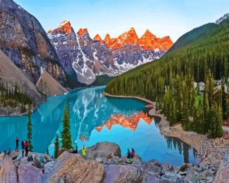 Moraine Lake canada America diamond painting