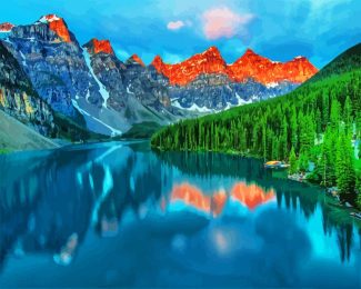 Moraine Lake canada diamond paintings