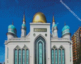 Moscow Cathedral Mosque Russia diamond paintings