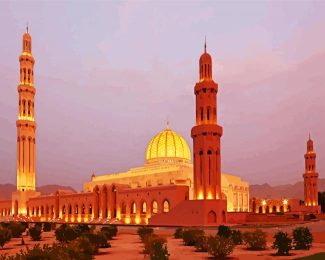 Muscat Oman Mosque diamond paintings