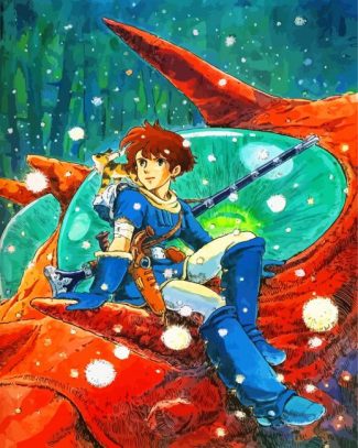 Nausicaa Of The Valley Of The Wind Manga Anime diamond painting