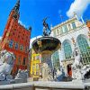 Neptune's Fountain Gdansk diamond painting