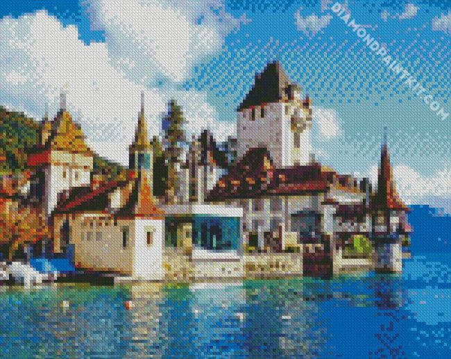 Oberhofen Castle diamond painting