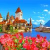 Oberhofen Castle In Switzeland diamond painting