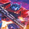 Optimus prime diamond painting