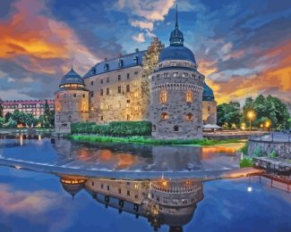 Orebro Castle Sweden diamond painting