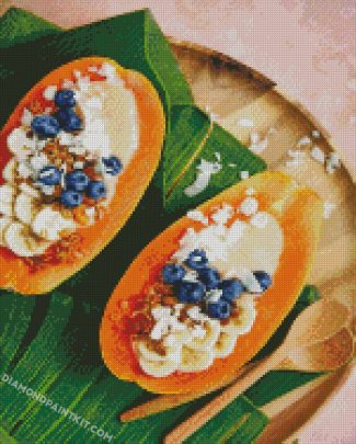 Papaya smoothie diamond paintings