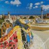 Park Güell gaudi building diamond paintings