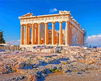 Parthenon greek diamond paintings