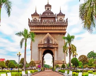 Patuxay Monument laos diamond paintings