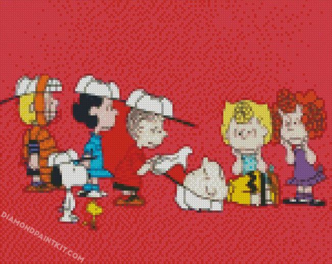 Peanuts cartoon diamond paintings