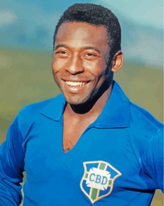 Pele Brazilian soccer player athlete diamond paintings