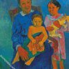 Polynesian Woman with Children by Gauguin diamond paintings