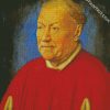 Portrait of Cardinal Niccolò Albergati Jan van Eyck diamond paintings