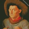 Portrait of a Man with Carnation by Jan van Eyck diamond paintings