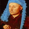 Portrait of a Man with a Blue Chaperon Jan van Eyck diamond paintings