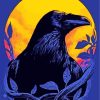 Raven Bird Illustration diamond painting