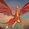 Red Dragon diamond painting