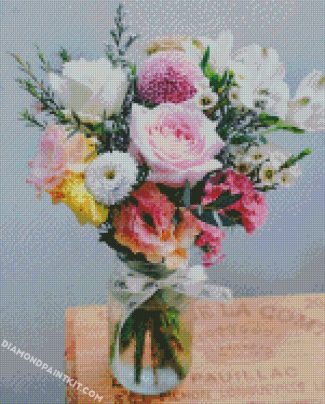 Roses In Jar diamond paintings