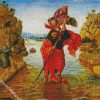 Saint Christopher by Jan van Eyck diamond paintings