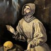 Saint Francis of Assisi in Ecstasy El Greco diamond painting