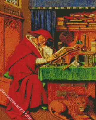 Saint Jerome in His Study by Jan van Eyck diamond paintings