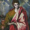 Saint John the Evangelist El Greco diamond paintings