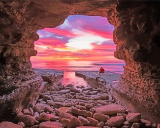 San Diego Sunset Cave diamond painting