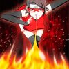 Sarada Uchiha from naruto japanese anime diamond painting