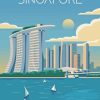 Singapore City Poster diamond painting