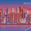 Singapore Skyline Illustration diamond paintings