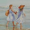 Sisters In Beach diamond paintings