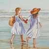 Sisters In Beach diamond painting