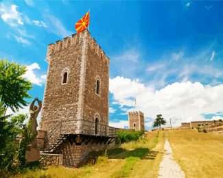 Skopje Fortress Macedonia diamond painting