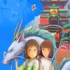 Spirited Away Haku and Chihiro diamond painting