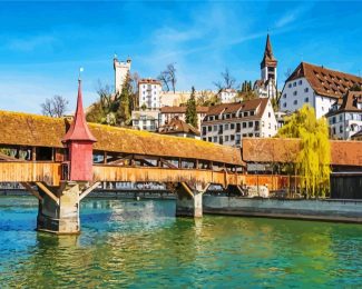 Spreuer Bridge lucerne diamond paintings