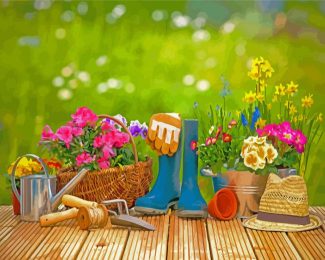 Spring Gardening diamond painting