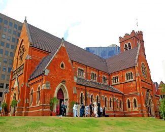 St George s Cathedral Guyana diamond painting