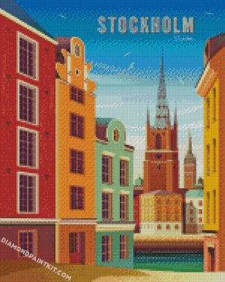 Stockholm Sweden Posters diamond paintings